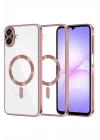 Mey İthalat®  Samsung Galaxy A07 4G Kross Magneticsafe Kapak - Rose