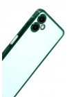 Mey İthalat®  Samsung Galaxy A07 4G  Lensli Silikon - Yeşil