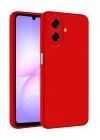 Mey İthalat®  Samsung Galaxy A07 4G Nano içi Kadife Silikon - Kırmızı