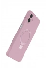 Mey İthalat®  Samsung Galaxy A07 4G Regal Magsafe Standlı Kapak - Açık Pembe