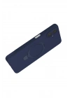 Mey İthalat®  Samsung Galaxy A07 4G Regal Magsafe Standlı Kapak - Lacivert