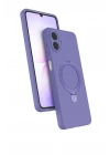 Mey İthalat®  Samsung Galaxy A07 4G Regal Magsafe Standlı Kapak - Lila