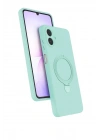 Mey İthalat®  Samsung Galaxy A07 4G Regal Magsafe Standlı Kapak - Su Yeşili