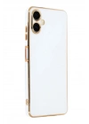 Mey İthalat®  Samsung Galaxy A07 4G Volet Silikon - Beyaz