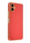 Mey İthalat®  Samsung Galaxy A07 4G Volet Silikon - Kırmızı