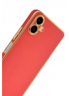 Mey İthalat®  Samsung Galaxy A07 4G Volet Silikon - Kırmızı