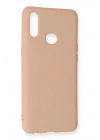 Mey İthalat®  Samsung Galaxy A10S Kılıf Nano içi Kadife Silikon - Pudra