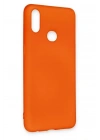Mey İthalat®  Samsung Galaxy A10S Kılıf Nano içi Kadife Silikon - Turuncu