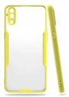 Mey İthalat®  Samsung Galaxy A10S Kılıf Platin Silikon - Sarı