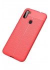 Mey İthalat®  Samsung Galaxy A11 Kılıf Auto Focus Kapak - Kırmızı