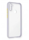 Mey İthalat®  Samsung Galaxy A11 Kılıf Miami Şeffaf Silikon - Lila
