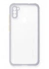 Mey İthalat®  Samsung Galaxy A11 Kılıf Miami Şeffaf Silikon - Lila