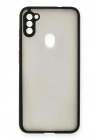 Mey İthalat®  Samsung Galaxy A11 Kılıf Montreal Silikon Kapak - Siyah