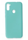 Mey İthalat®  Samsung Galaxy A11 Kılıf Nano içi Kadife Silikon - Turkuaz