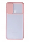 Mey İthalat®  Samsung Galaxy A11 Kılıf Palm Buzlu Kamera Sürgülü Silikon - Pembe