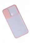 Mey İthalat®  Samsung Galaxy A11 Kılıf Palm Buzlu Kamera Sürgülü Silikon - Pembe