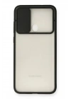 Mey İthalat®  Samsung Galaxy A11 Kılıf Palm Buzlu Kamera Sürgülü Silikon - Siyah