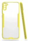 Mey İthalat®  Samsung Galaxy A11 Kılıf Platin Silikon - Sarı