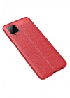 Mey İthalat®  Samsung Galaxy A12 Kılıf Auto Focus Kapak - Kırmızı