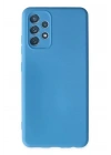 Mey İthalat®  Samsung Galaxy A13 4G Kılıf Nano içi Kadife Silikon - Mavi