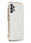 Mey İthalat®  Samsung Galaxy A13 4G Kılıf Volet Silikon - Beyaz