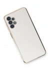 Mey İthalat®  Samsung Galaxy A13 4G Kılıf Volet Silikon - Beyaz