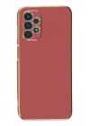 Mey İthalat®  Samsung Galaxy A13 4G Kılıf Volet Silikon - Kırmızı