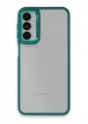 Mey İthalat®  Samsung Galaxy A14 4G Kılıf Dora Kapak - Haki Yeşil