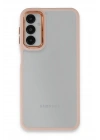 Mey İthalat®  Samsung Galaxy A14 4G Kılıf Dora Kapak - Pudra