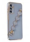 Mey İthalat®  Samsung Galaxy A14 4G Kılıf Esila Silikon - Gri