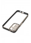 Mey İthalat®  Samsung Galaxy A14 4G Kılıf Liva Lens Silikon - Siyah