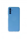 Mey İthalat®  Samsung Galaxy A14 4G Kılıf Nano içi Kadife Silikon - Mavi