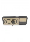 Mey İthalat®  Samsung Galaxy A14 4G Kılıf Pars Lens Yüzüklü Silikon - Gold