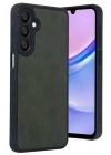 Mey İthalat®  Samsung Galaxy A16 5G Kılıf Aras Deri Kapak - Koyu Yeşil