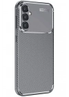 Mey İthalat®  Samsung Galaxy A16 5G Kılıf Auto Focus Karbon Kapak - Gri