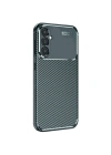 Mey İthalat®  Samsung Galaxy A16 5G Kılıf Auto Focus Karbon Kapak - Koyu Yeşil