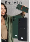 Mey İthalat®  Samsung Galaxy A16 5G Kılıf Kelvin Kartvizitli Silikon - Kırmızı