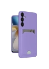 Mey İthalat®  Samsung Galaxy A16 5G Kılıf Kelvin Kartvizitli Silikon - Lila
