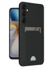 Mey İthalat®  Samsung Galaxy A16 5G Kılıf Kelvin Kartvizitli Silikon - Siyah