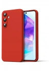 Mey İthalat®  Samsung Galaxy A16 5G Kılıf Nano içi Kadife Silikon - Kırmızı