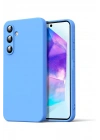Mey İthalat®  Samsung Galaxy A16 5G Kılıf Nano içi Kadife Silikon - Mavi