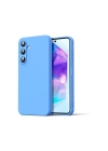 Mey İthalat®  Samsung Galaxy A16 5G Kılıf Nano içi Kadife Silikon - Mavi