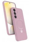 Mey İthalat®  Samsung Galaxy A16 5G Regal Magsafe Standlı Kapak - Açık Pembe