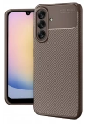 Mey İthalat®  Samsung Galaxy A17 5G Auto Focus Karbon Kapak - Kahverengi