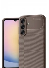 Mey İthalat®  Samsung Galaxy A17 5G Auto Focus Karbon Kapak - Kahverengi