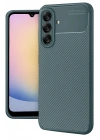Mey İthalat®  Samsung Galaxy A17 5G Auto Focus Karbon Kapak - Koyu Yeşil
