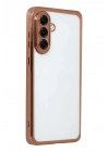 Mey İthalat®  Samsung Galaxy A17 5G  Lensli Silikon - Çöl Titanyum