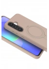 Mey İthalat®  Samsung Galaxy A17 5G Regal Magsafe Standlı Kapak - Çöl Titanyum
