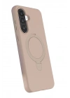 Mey İthalat®  Samsung Galaxy A17 5G Regal Magsafe Standlı Kapak - Çöl Titanyum