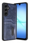 Mey İthalat®  Samsung Galaxy A17 5G Sara Kartvizitli Deri Kılıf - Lacivert